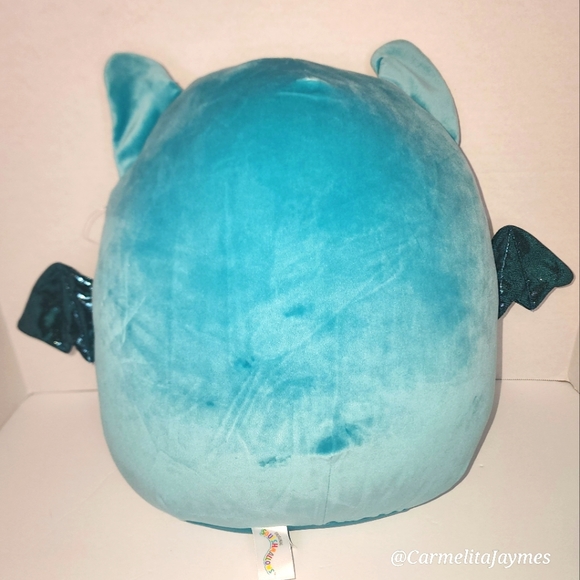 🎃 LUCASTA 🦇 Teal Blue Bat Halloween 2023 Original Squishmallow ☆》NWT《☆ - Picture 5 of 7